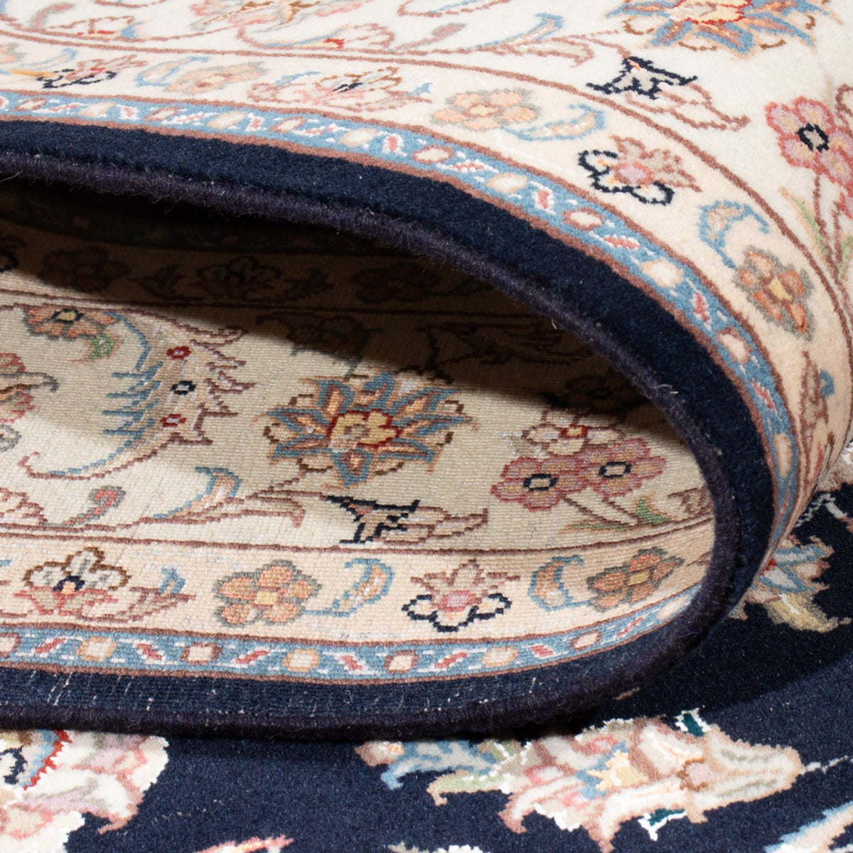 Dywan perski - Tabriz - Królewski - 196 x 150 cm - ciemnoniebieski