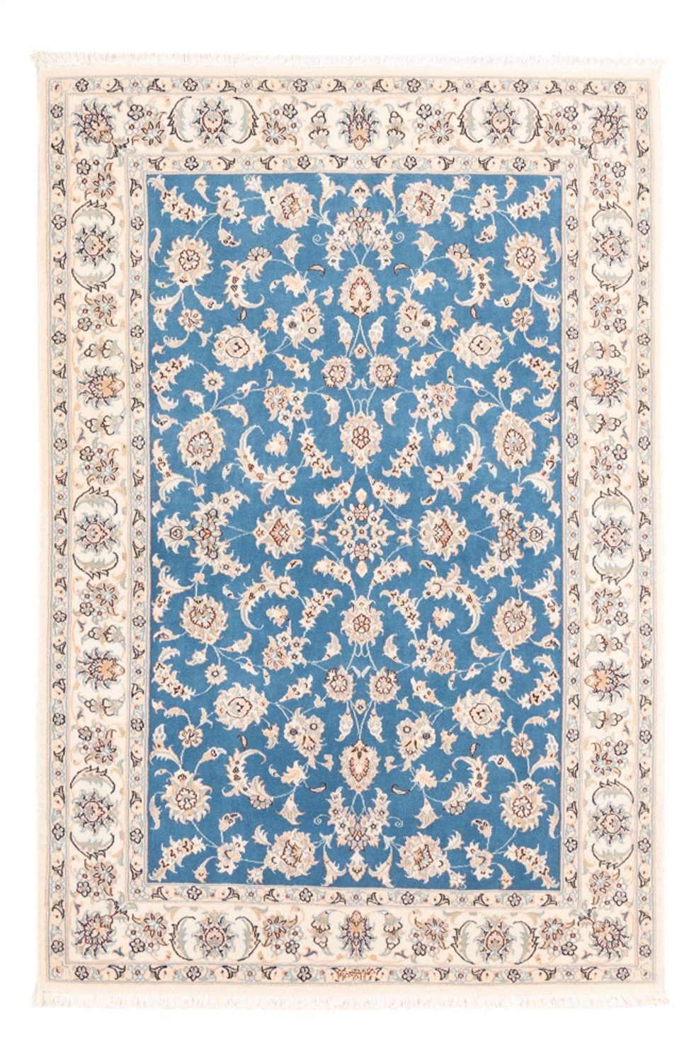Dywan perski - Nain - Premium - 176 x 121 cm - niebieski