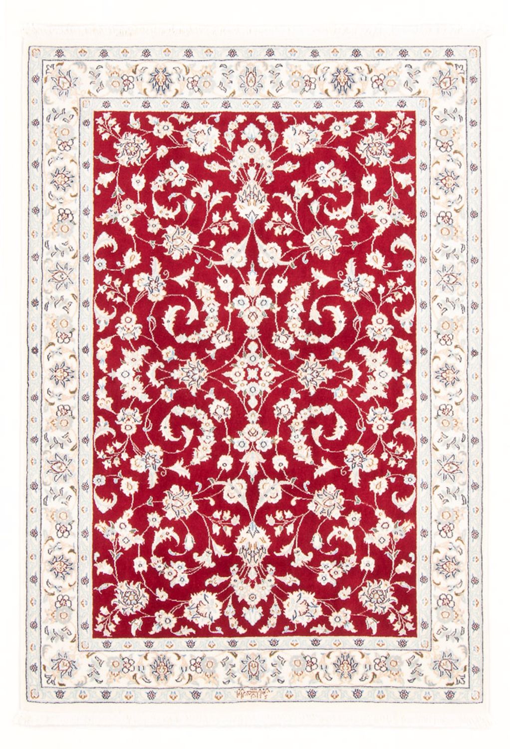 Perserteppich - Nain - Royal - 157 x 108 cm - rot