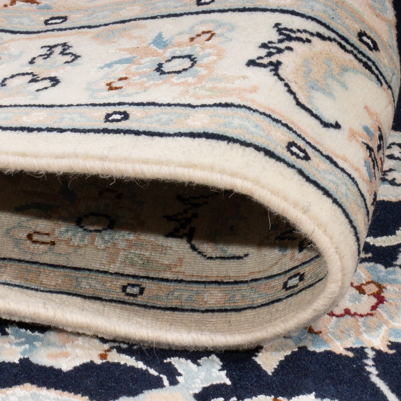 Dywan perski - Nain - Premium - 120 x 80 cm - ciemnoniebieski