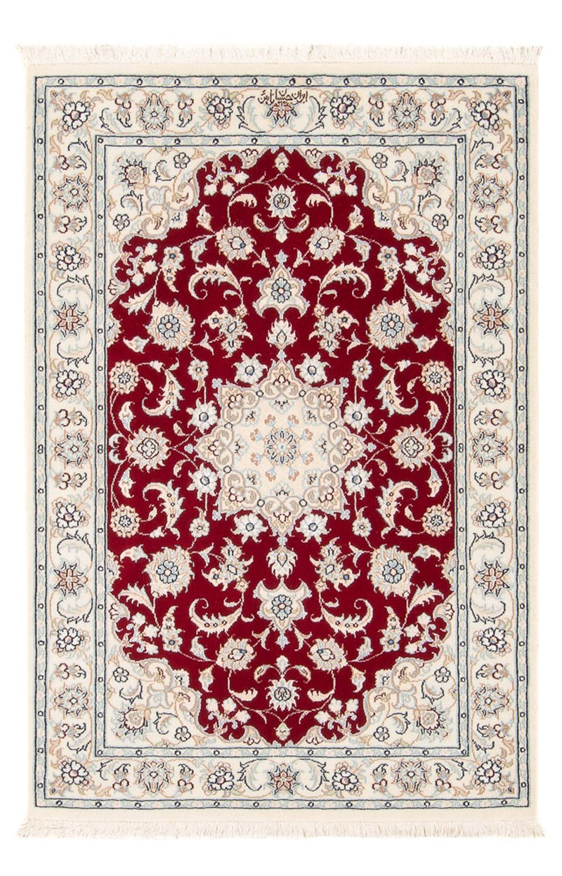 Perserteppich - Nain - Premium - 116 x 80 cm - rot
