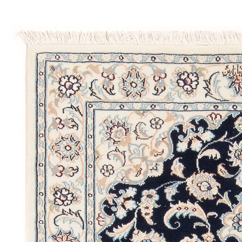 Perserteppich - Nain - Premium - 117 x 78 cm - dunkelblau