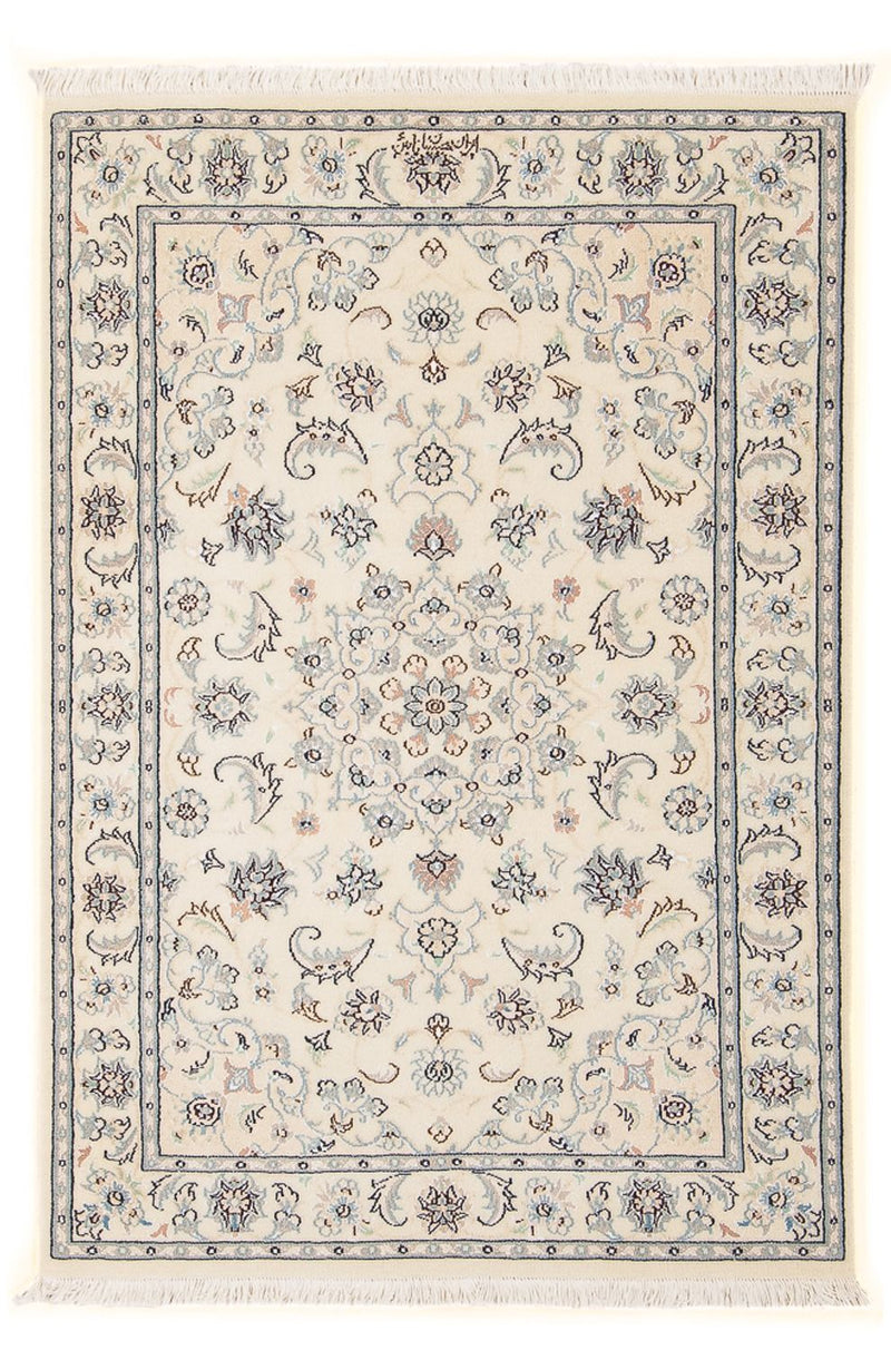 Perserteppich - Nain - Premium - 123 x 82 cm - creme