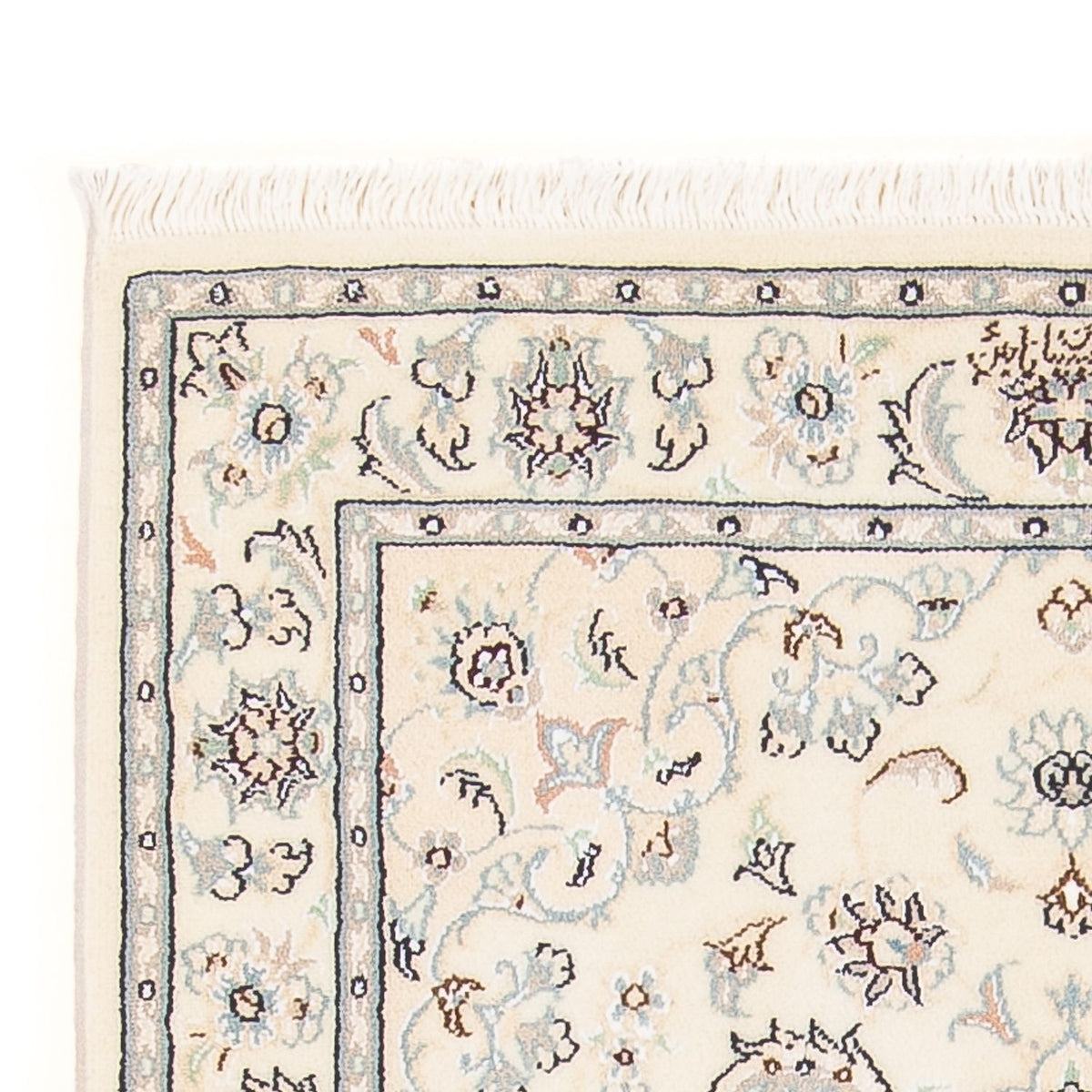 Perserteppich - Nain - Premium - 123 x 82 cm - creme