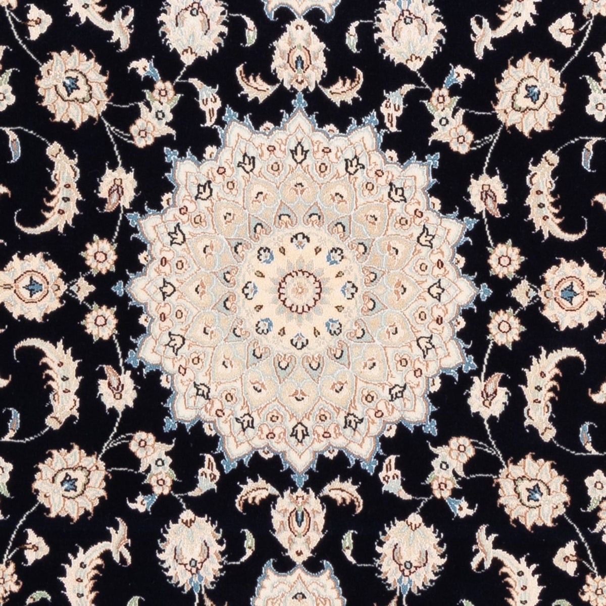 Dywan perski - Nain - Premium - 175 x 117 cm - ciemnoniebieski