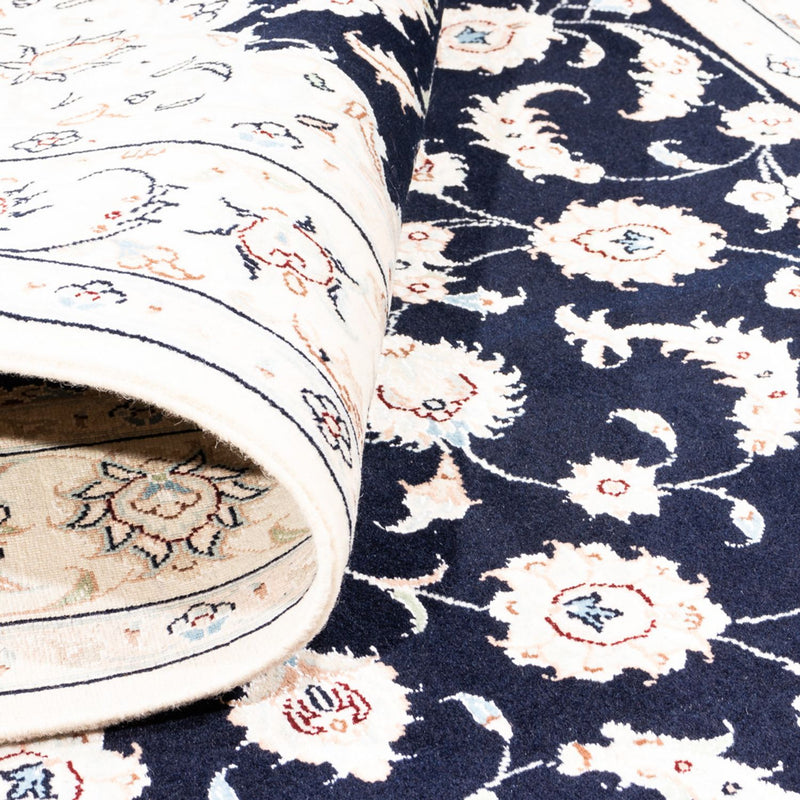 Dywan perski - Nain - Premium - 175 x 117 cm - ciemnoniebieski