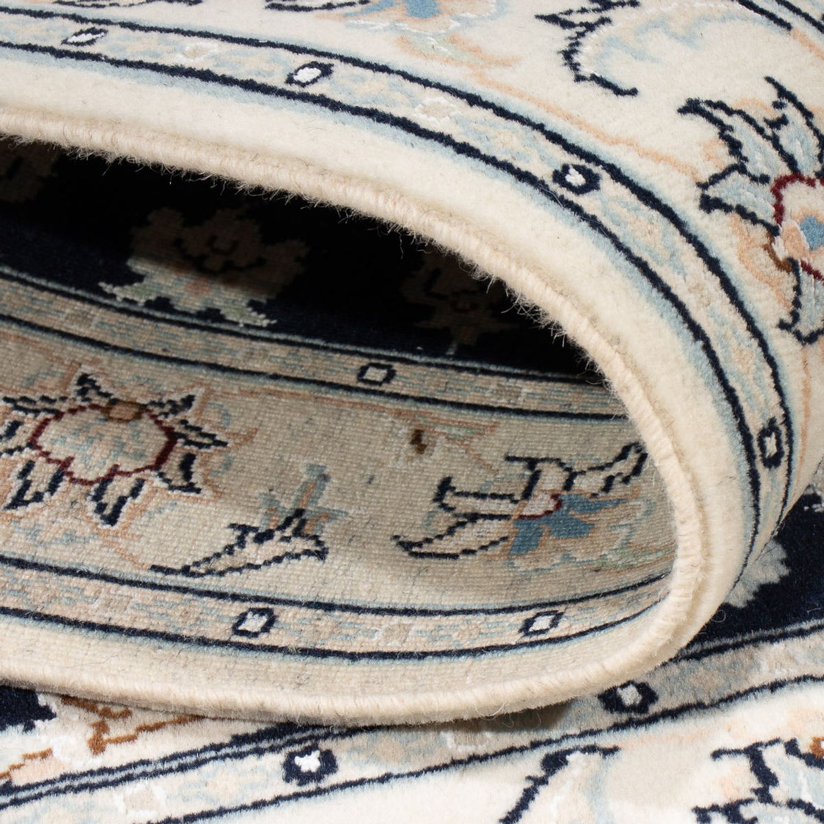 Perserteppich - Nain - Premium - 124 x 82 cm - dunkelblau