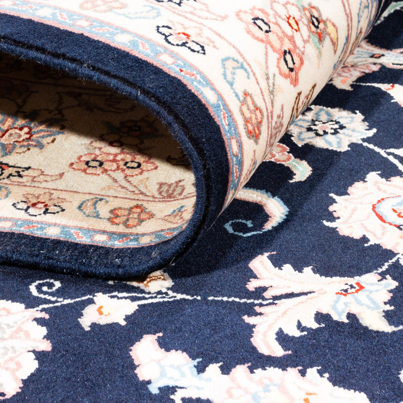 Dywan perski - Tabriz - 200 x 148 cm - ciemnoniebieski