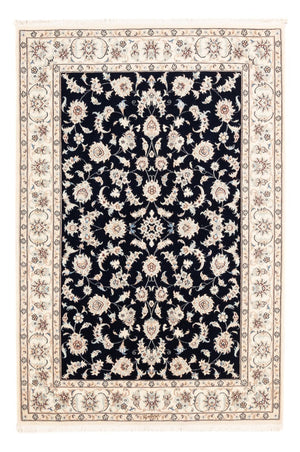 Dywan perski - Nain - Premium - 182 x 121 cm - ciemnoniebieski