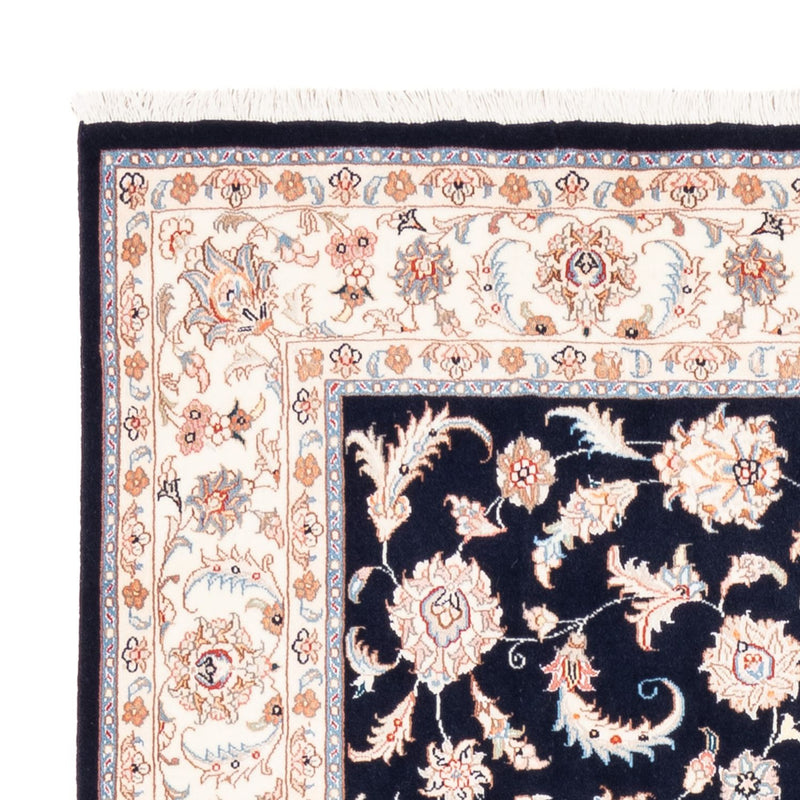 Dywan perski - Tabriz - 200 x 147 cm - ciemnoniebieski