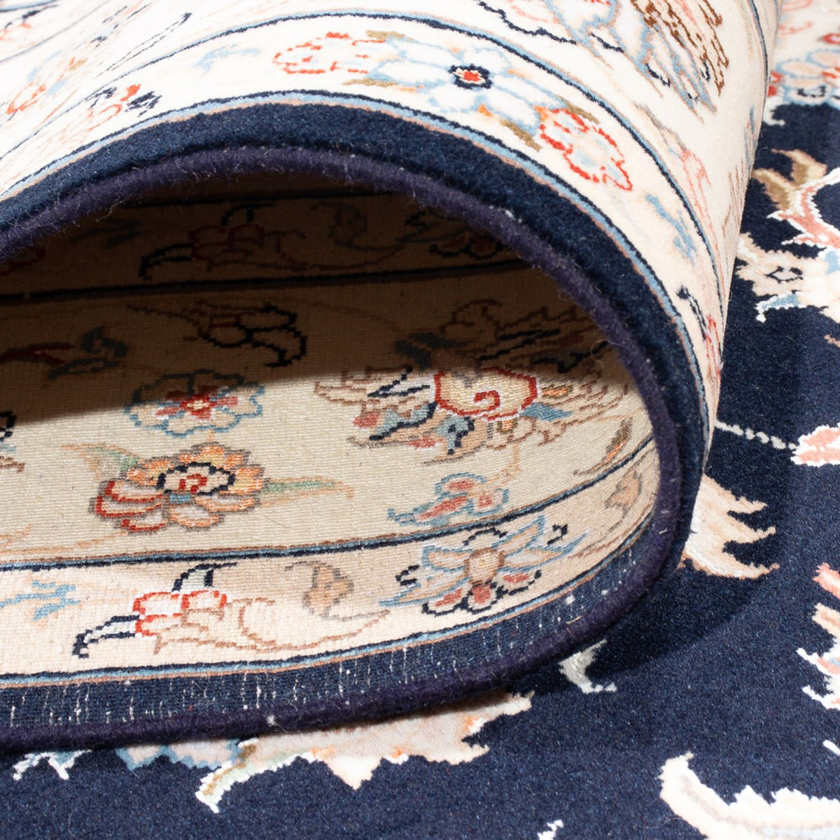 Perserteppich - Täbriz - Royal - 237 x 167 cm - dunkelblau