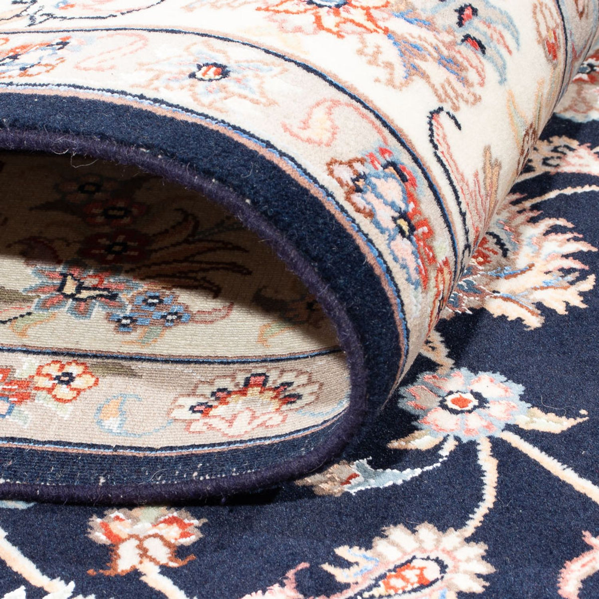 Perserteppich - Täbriz - Royal - 236 x 169 cm - dunkelblau