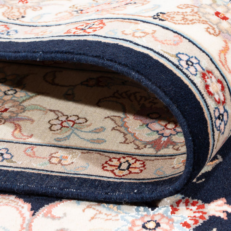 Dywan perski - Tabriz - Królewski - 197 x 149 cm - ciemnoniebieski