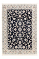 Dywan perski - Nain - Premium - 154 x 107 cm - ciemnoniebieski
