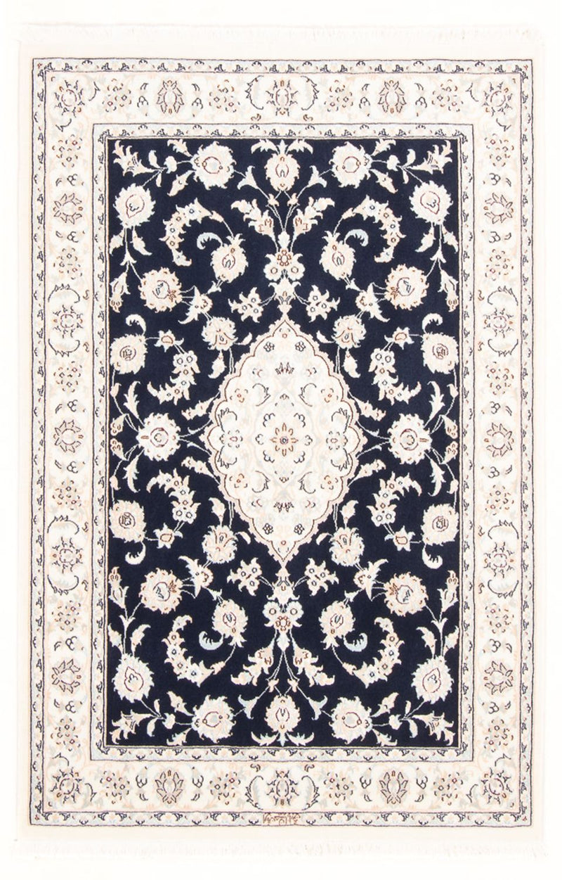 Perserteppich - Nain - Royal - 155 x 105 cm - dunkelblau