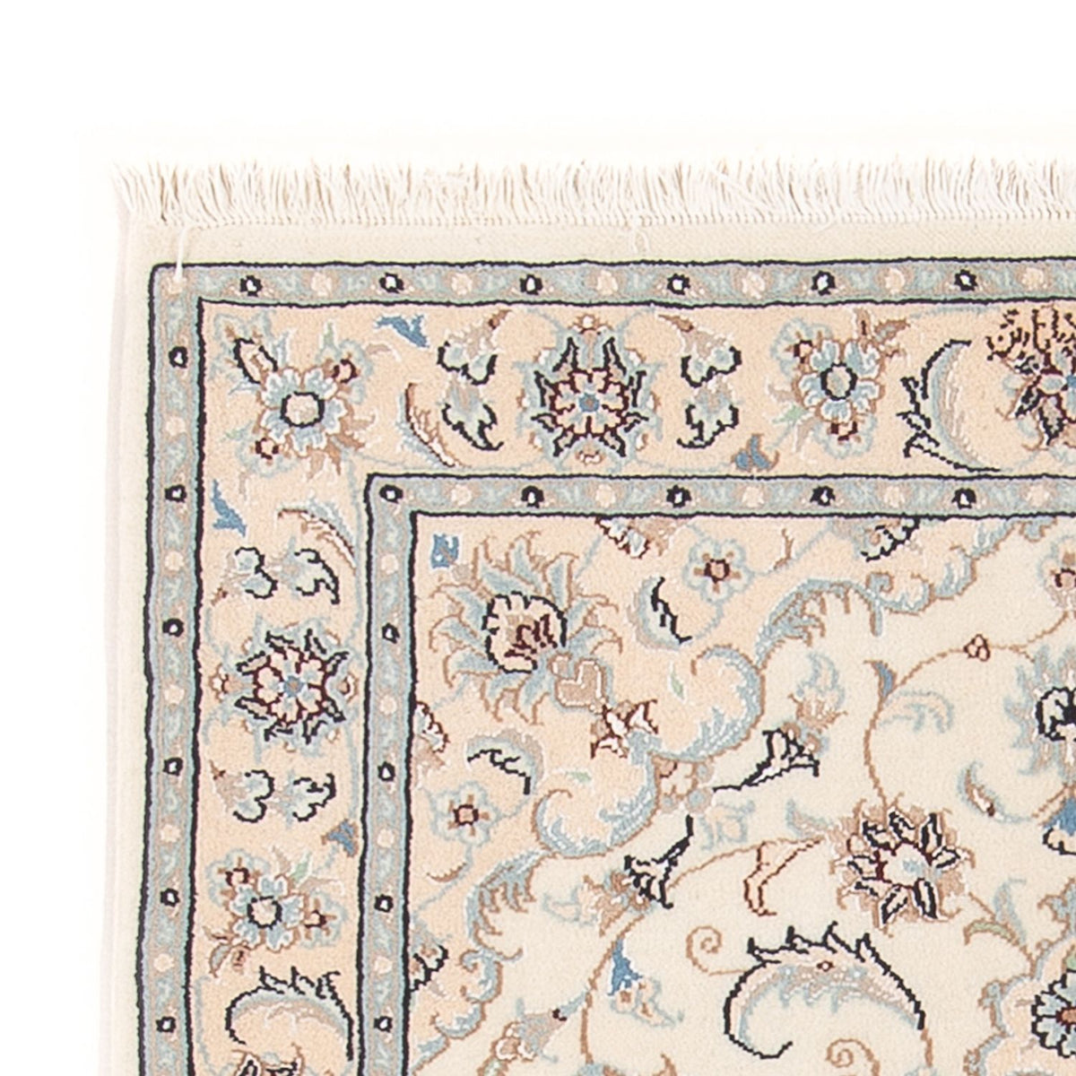 Dywan perski - Nain - Premium - 117 x 80 cm - kremowy