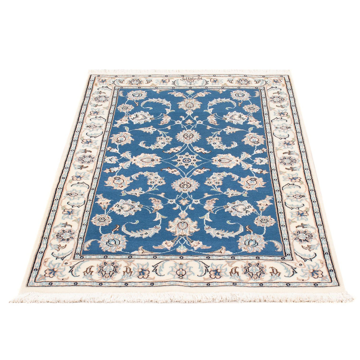 Perserteppich - Nain - Premium - 120 x 77 cm - hellblau