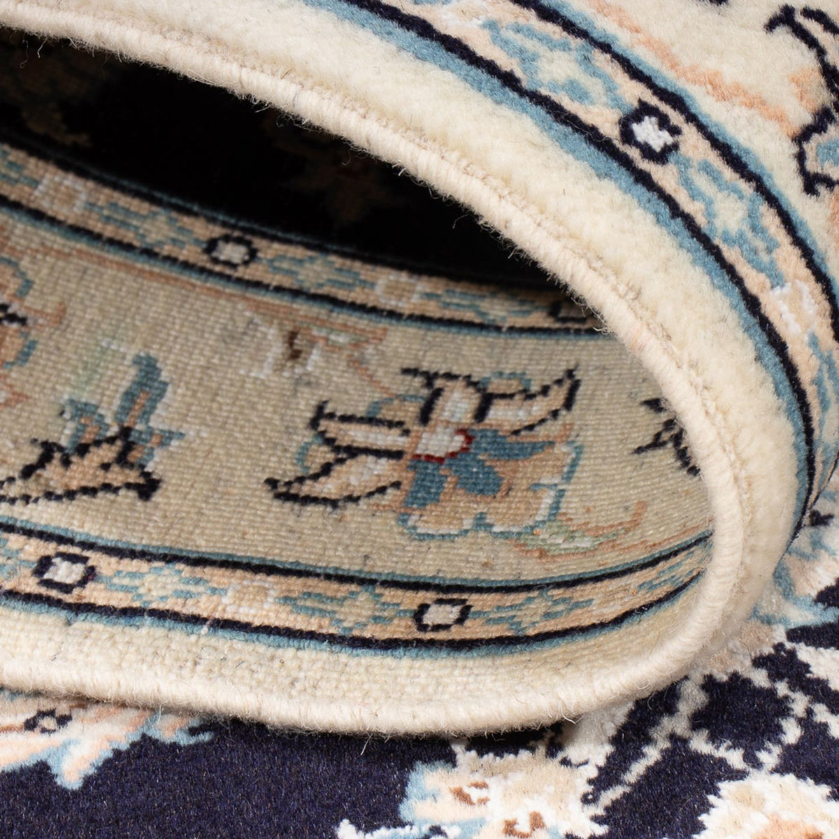 Perserteppich - Nain - Premium - 125 x 80 cm - dunkelblau