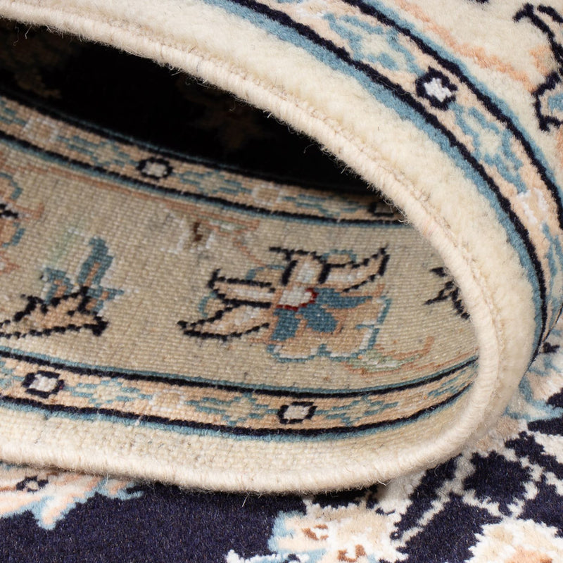 Perserteppich - Nain - Premium - 125 x 80 cm - dunkelblau