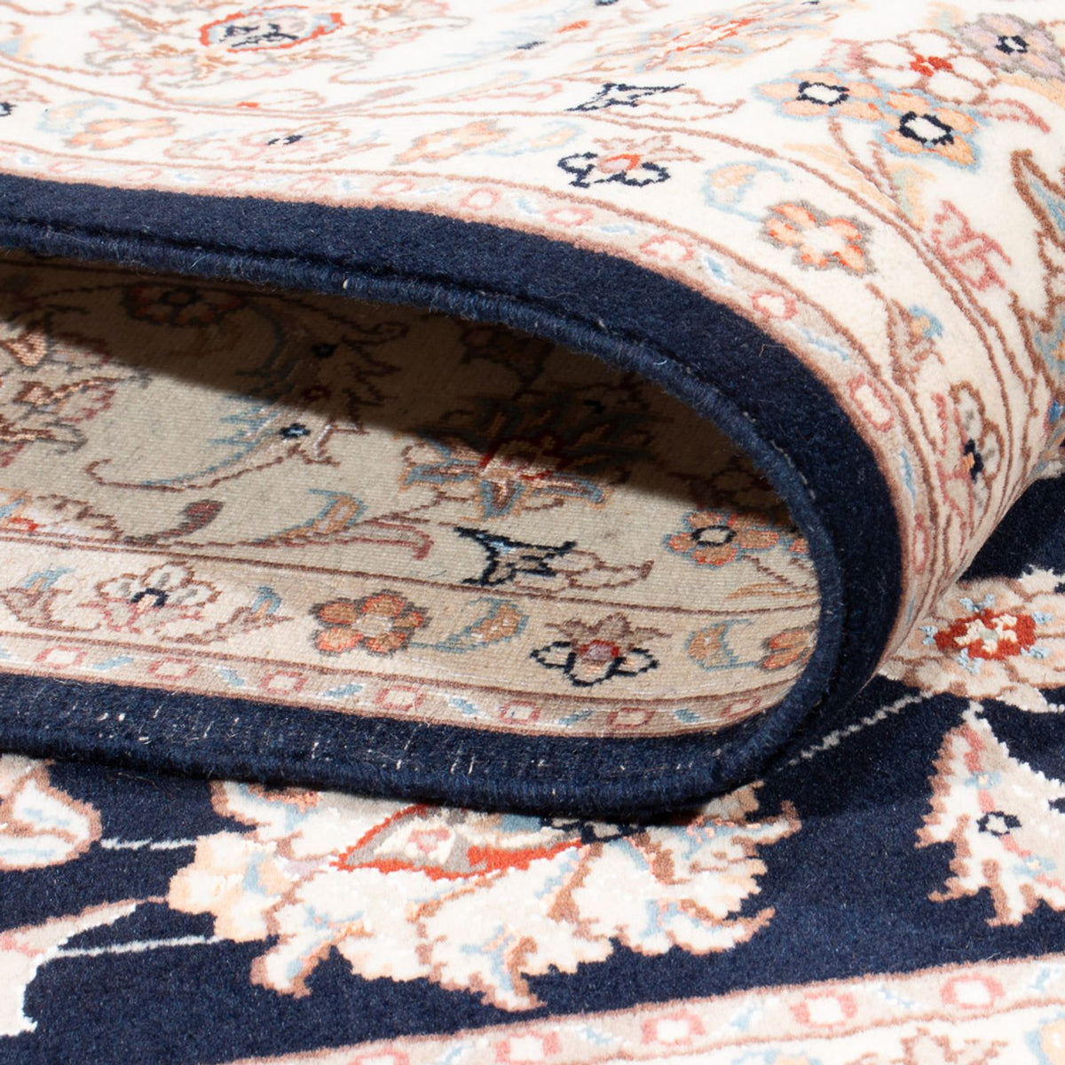 Perserteppich - Täbriz - Royal - 197 x 149 cm - dunkelblau