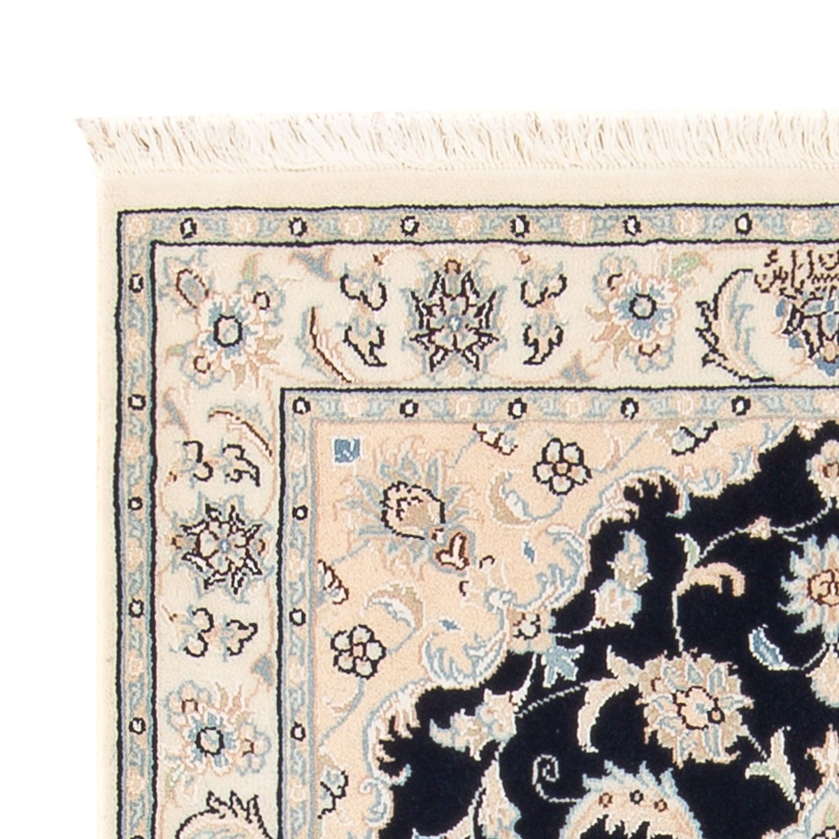 Dywan perski - Nain - Premium - 120 x 81 cm - ciemnoniebieski