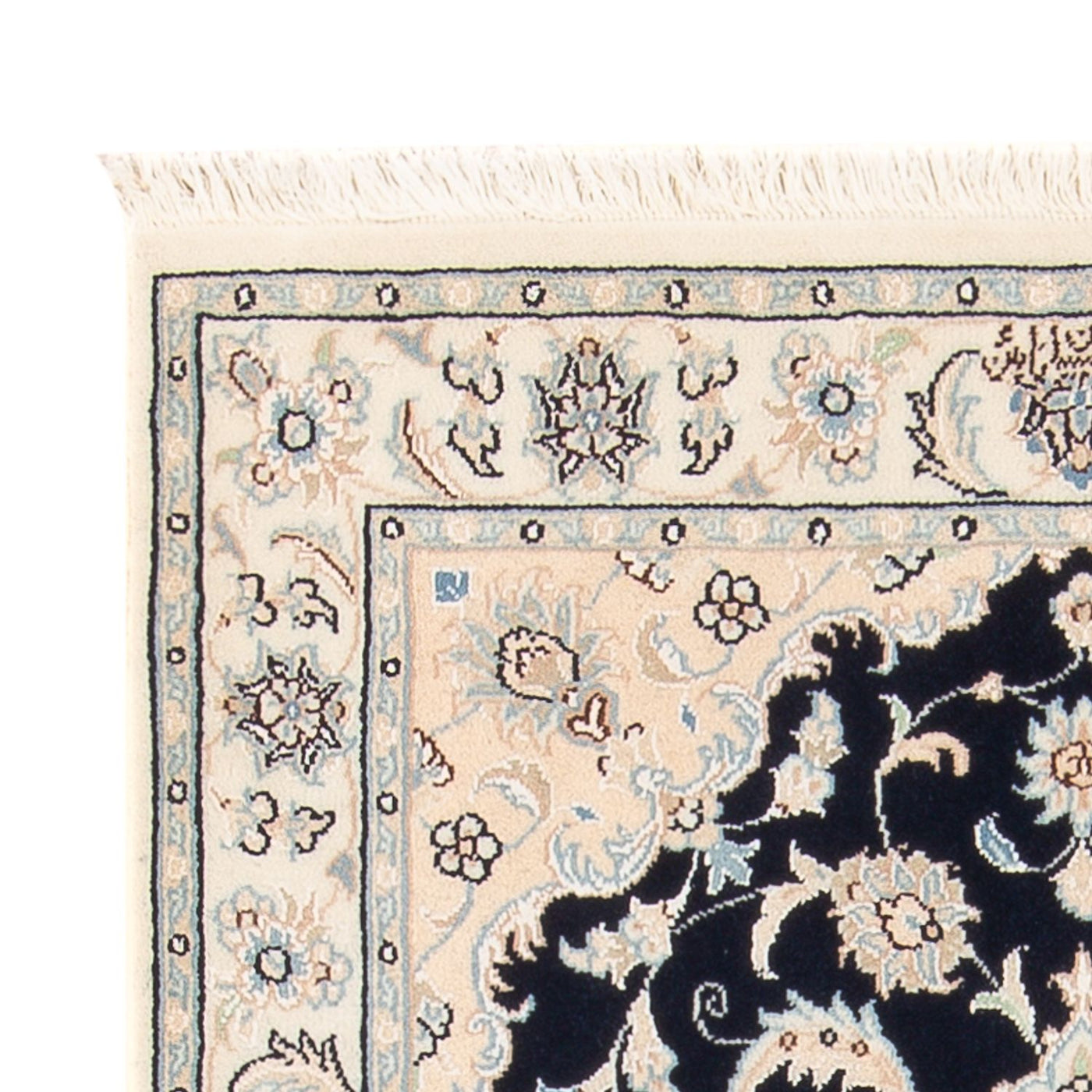Dywan perski - Nain - Premium - 120 x 81 cm - ciemnoniebieski