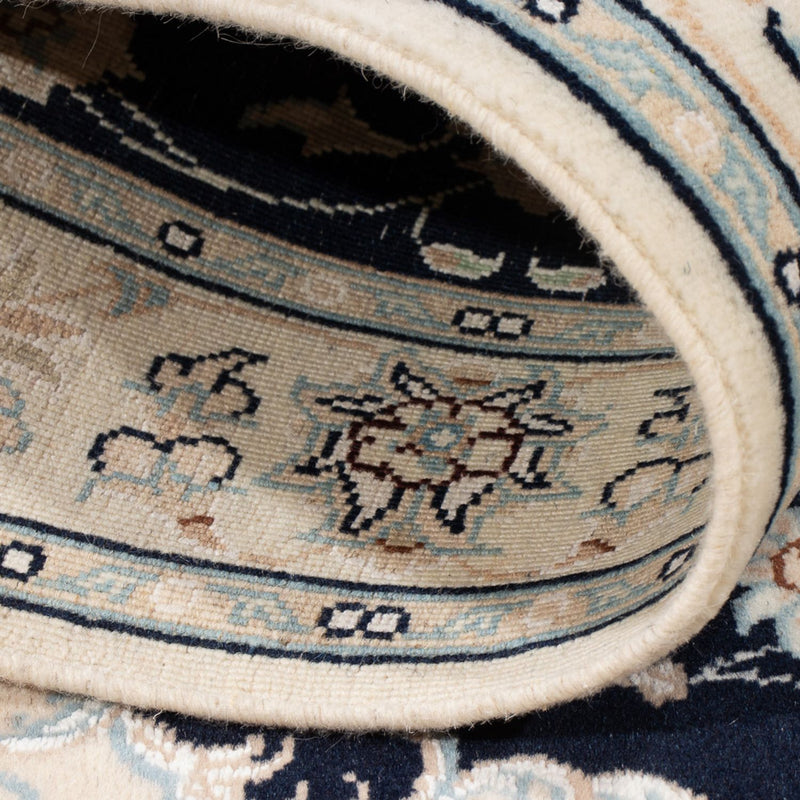 Dywan perski - Nain - Premium - 120 x 81 cm - ciemnoniebieski