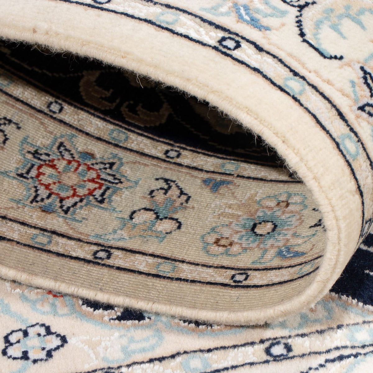 Perserteppich - Nain - Premium - 117 x 80 cm - dunkelblau