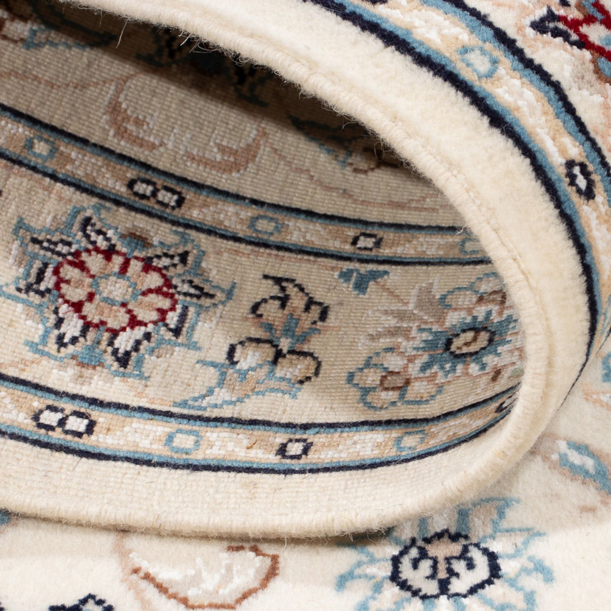 Dywan perski - Nain - Premium - 121 x 82 cm - kremowy