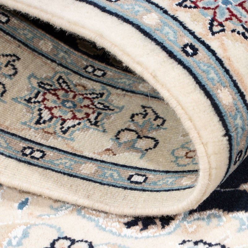 Perserteppich - Nain - Premium - 122 x 81 cm - dunkelblau