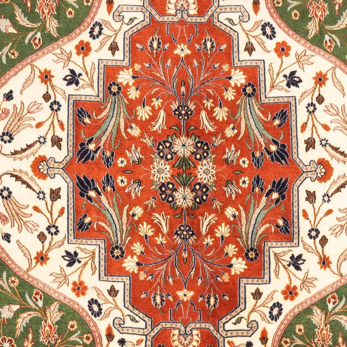 Perserteppich - Ghom - 230 x 172 cm - grün