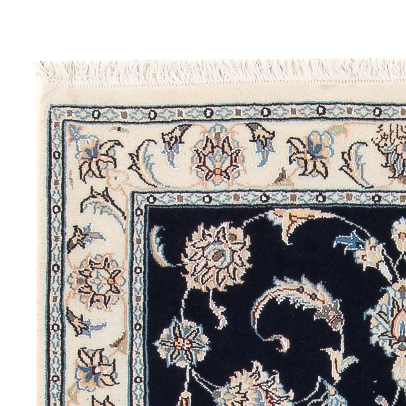 Perserteppich - Nain - Premium - 121 x 78 cm - dunkelblau