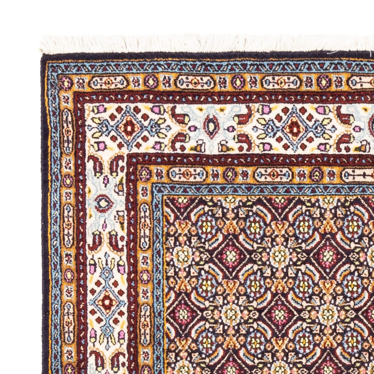 Biegacz Dywan perski - Klasyczny - 100 x 100 cm - ciemnoniebieski