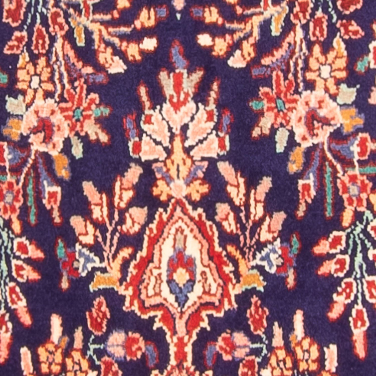 Biegacz Perski dywan - Nomadyczny - 313 x 108 cm - ciemnoniebieski