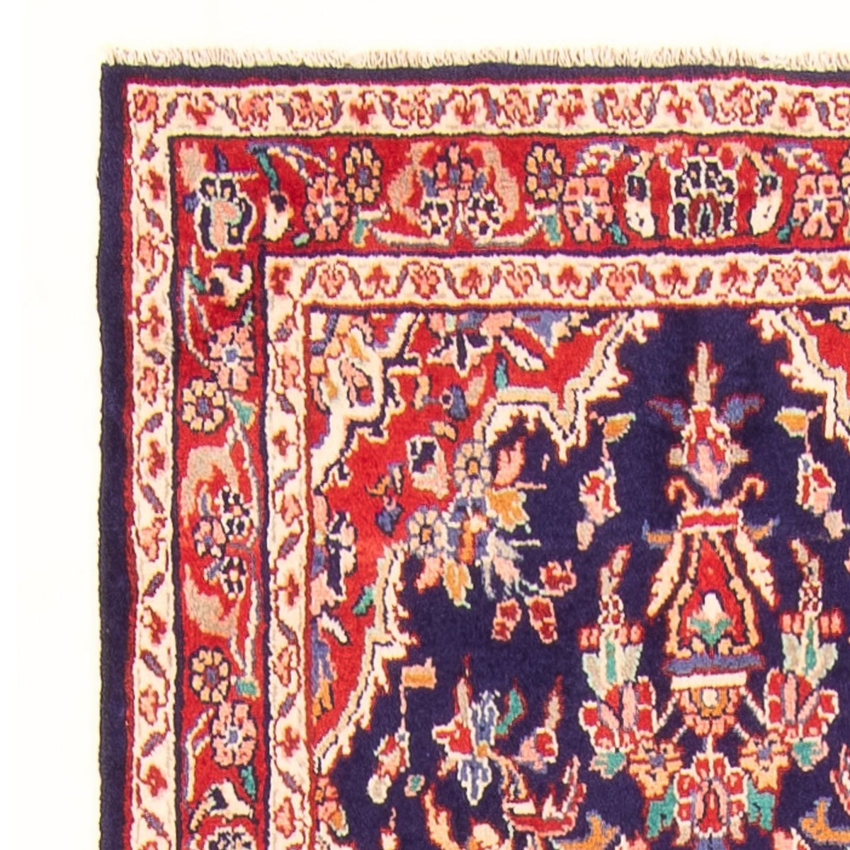 Biegacz Perski dywan - Nomadyczny - 313 x 108 cm - ciemnoniebieski