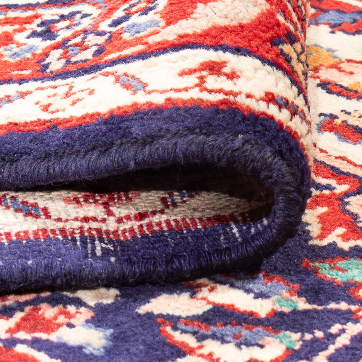 Biegacz Perski dywan - Nomadyczny - 313 x 108 cm - ciemnoniebieski