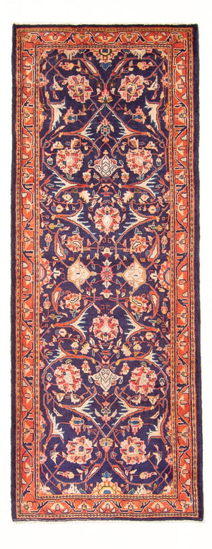 Läufer Perser - Bidjar - 306 x 118 cm - dunkelblau