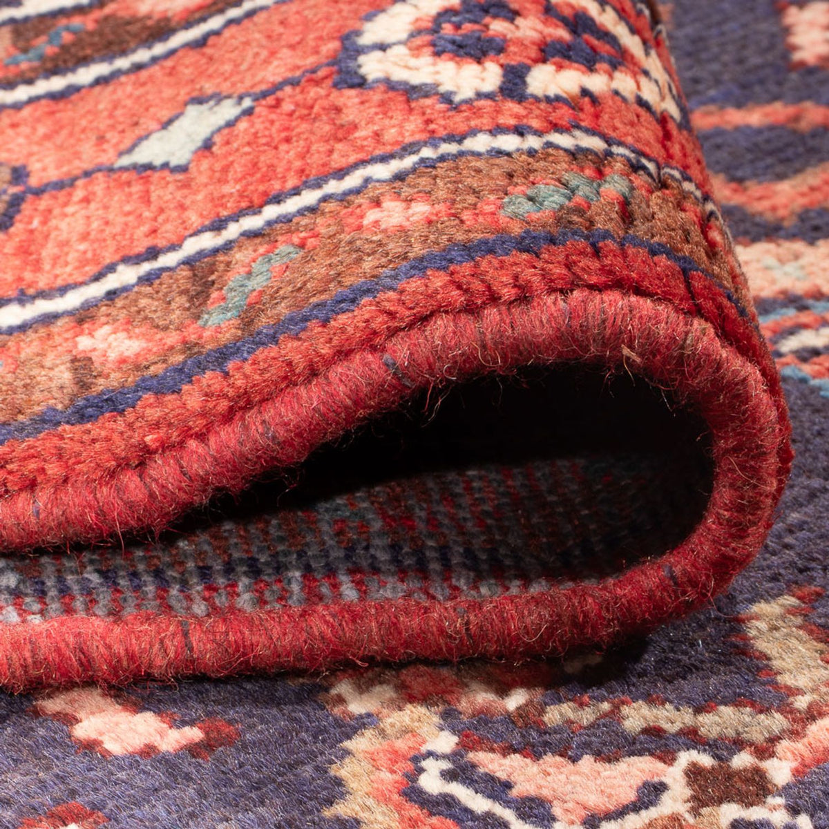 Läufer Perser - Nomadic - 305 x 104 cm - dunkelblau