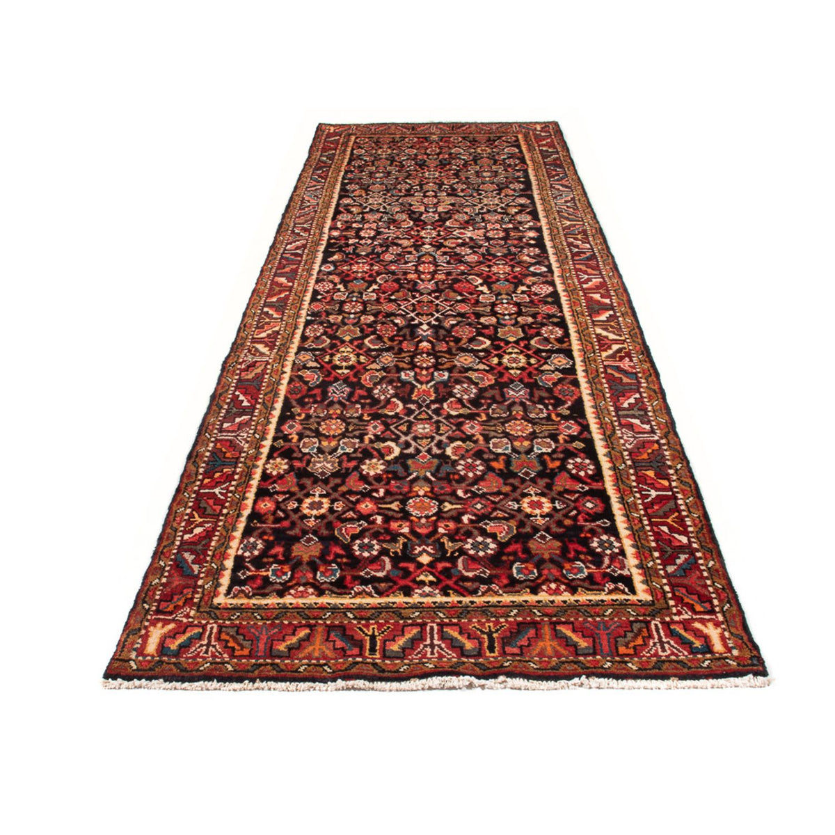 Läufer Perser - Nomadic - 356 x 114 cm - dunkelblau