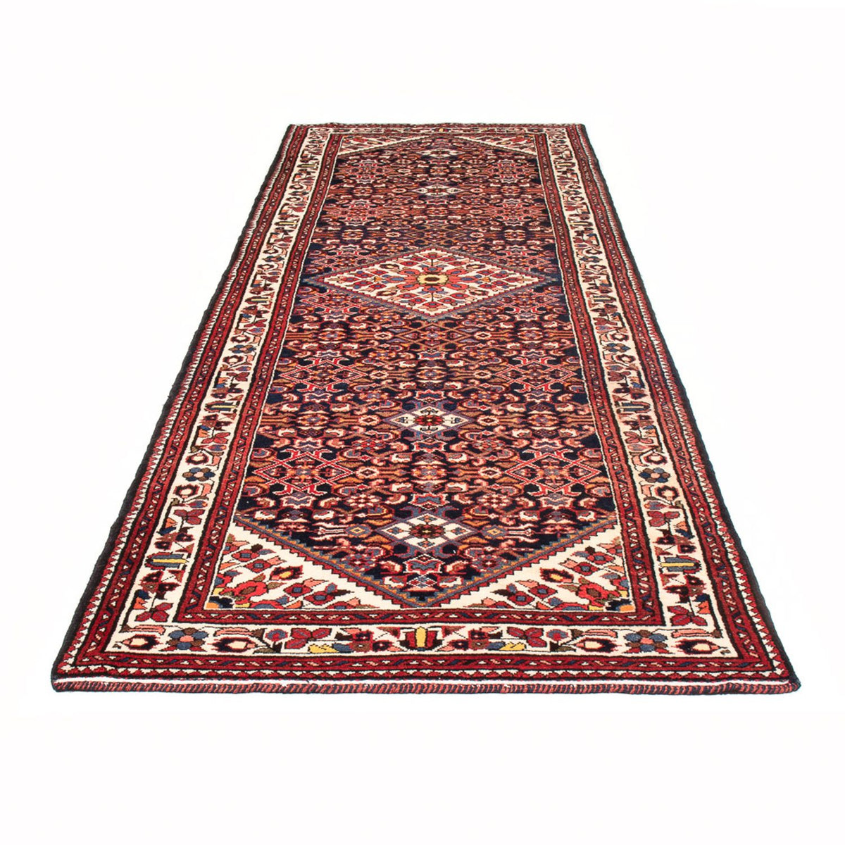 Läufer Perser - Nomadic - 330 x 116 cm - dunkelblau