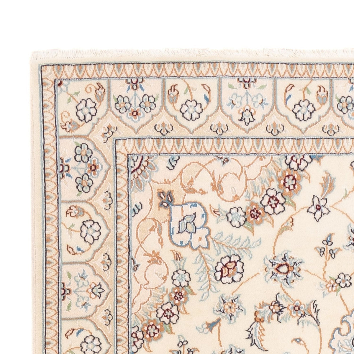 Dywan perski - Nain - Premium - 153 x 106 cm - kremowy