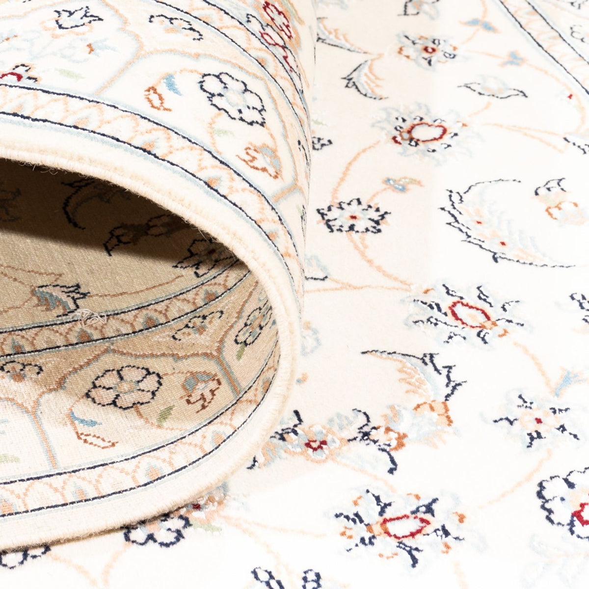 Dywan perski - Nain - Premium - 153 x 106 cm - kremowy