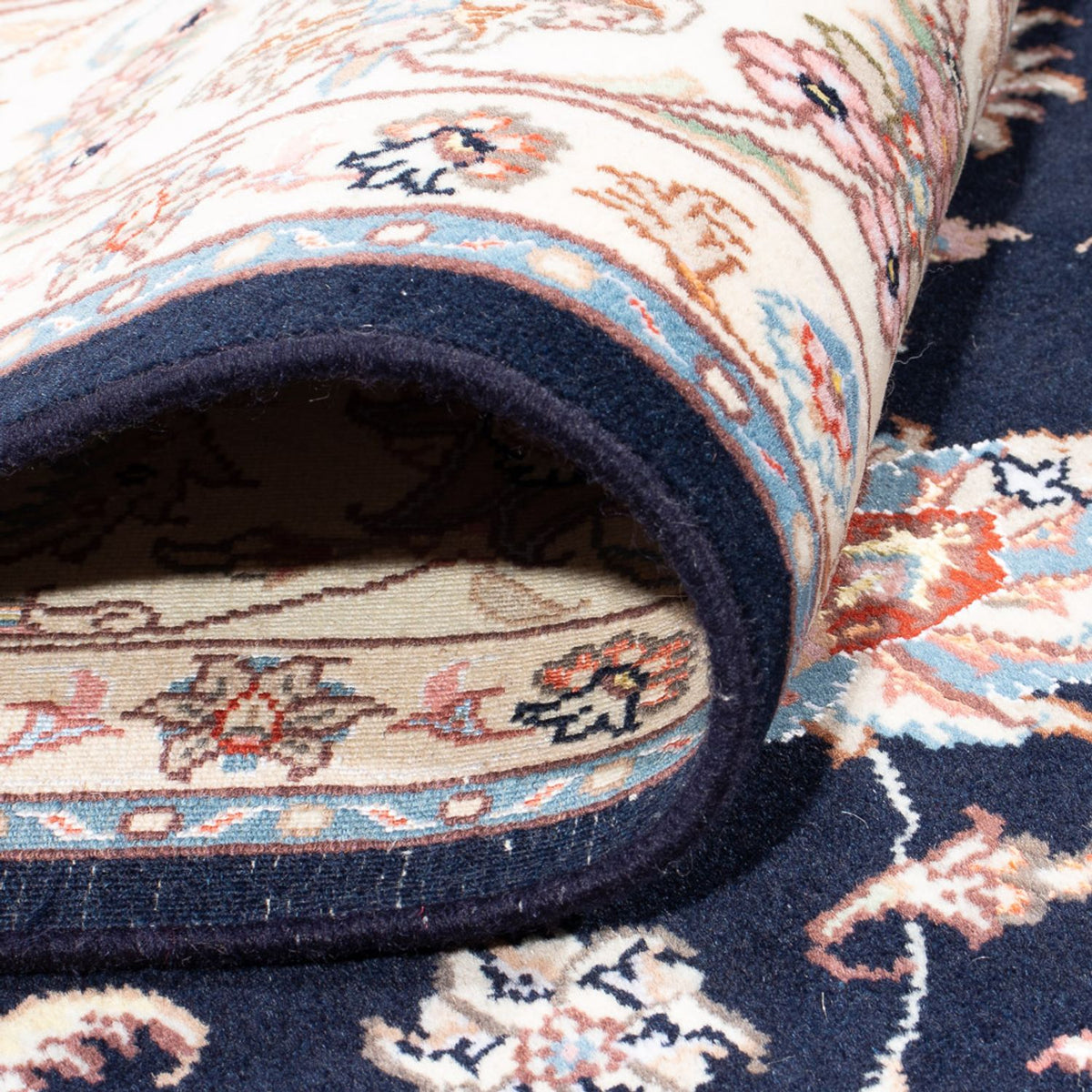 Perserteppich - Täbriz - Royal - 240 x 172 cm - dunkelblau