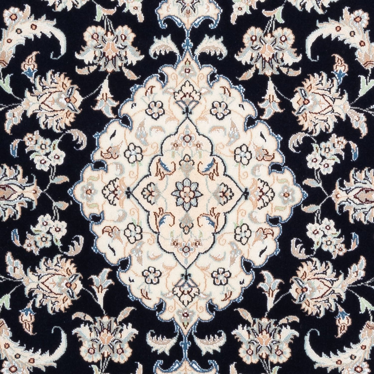 Dywan perski - Nain - Premium - 148 x 107 cm - ciemnoniebieski