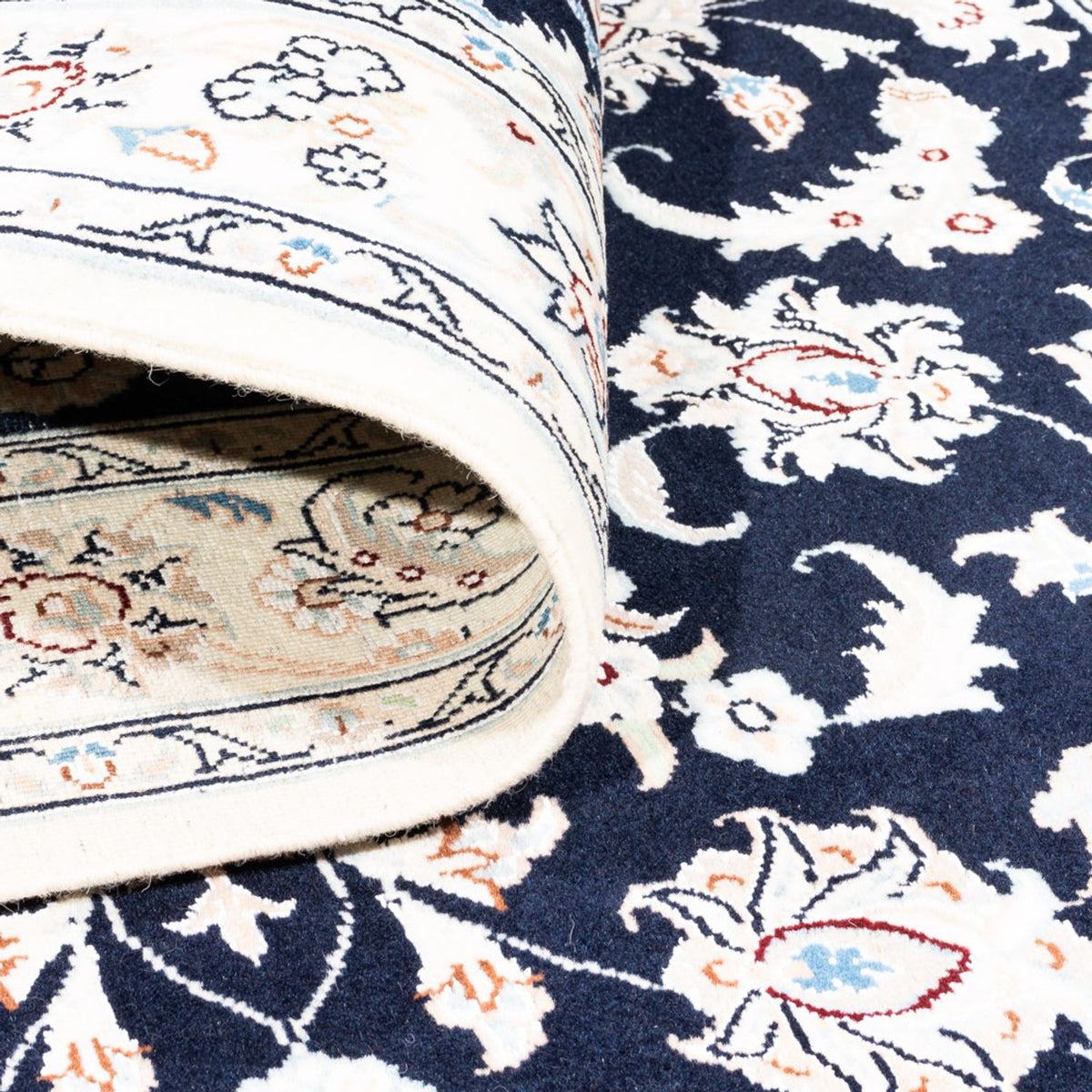 Dywan perski - Nain - Premium - 148 x 107 cm - ciemnoniebieski