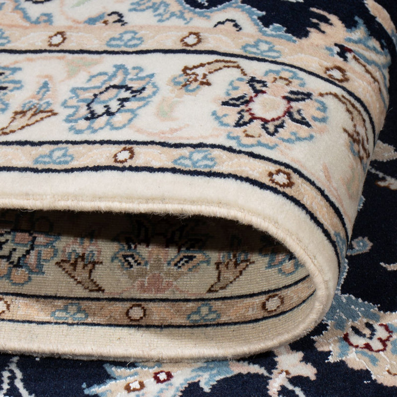 Perserteppich - Nain - Premium - 134 x 74 cm - dunkelblau