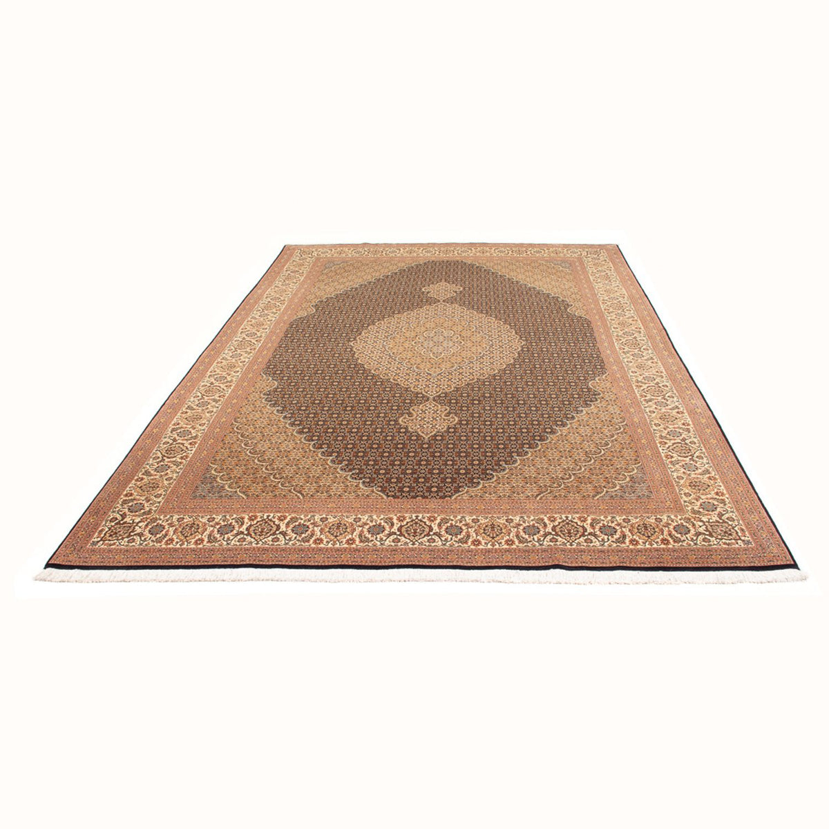 Dywan perski - Tabriz - Królewski - 297 x 200 cm - ciemnoniebieski