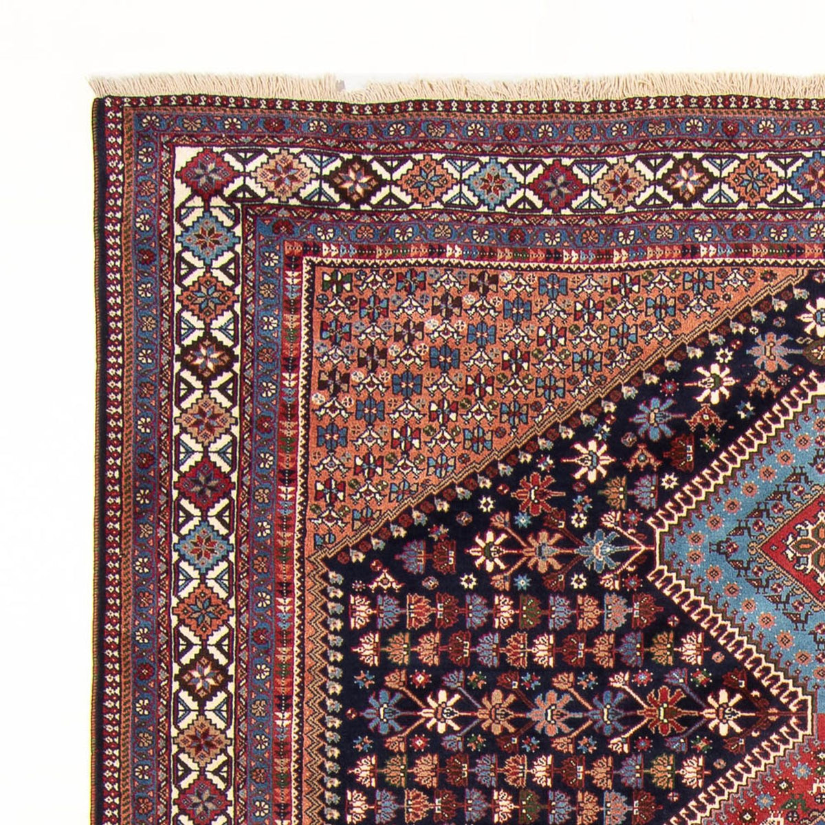 Perski dywan - Nomadyczny - 300 x 204 cm - ciemnoniebieski