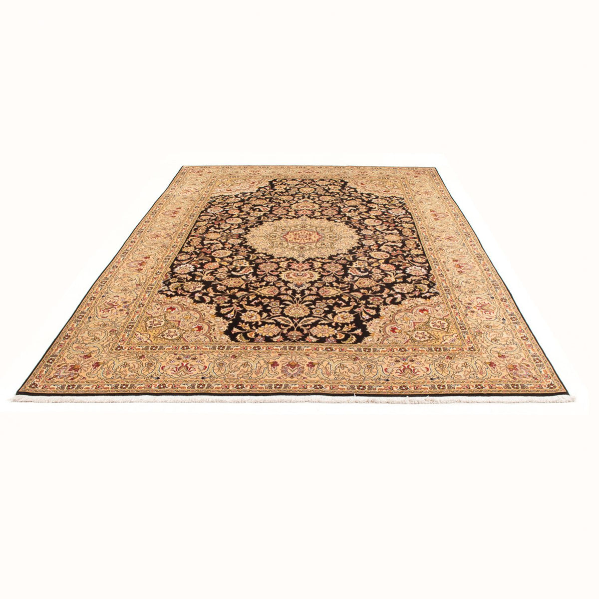 Perserteppich - Täbriz - Royal - 296 x 196 cm - dunkelblau