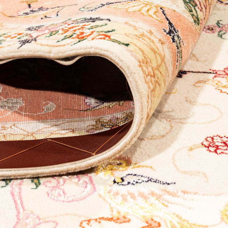 Dywan perski - Tabriz - Królewski kwadratowy  - 205 x 203 cm - kremowy